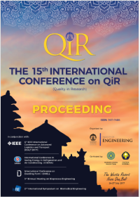 Image of PROCEEDINGS the 15th International Conference on QiR (Quality in Research) 2017 in Nusa Dua, Bali, Indonesia.