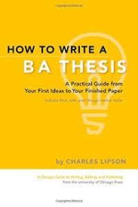 Image of How to write a BA thesis: a practical guide from your first ideas to your finished paper