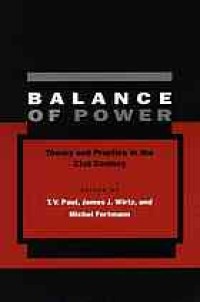 Image of Balance of power : theory and practice in the 21st century