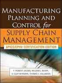 Image of Manufacturing planning and control for supply chain management