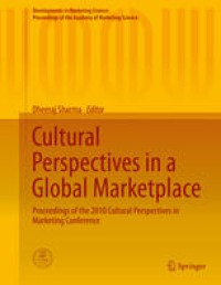 Image of Cultural Perspectives in a Global Marketplace: Proceedings of the 2010 Cultural Perspectives in Marketing Conference