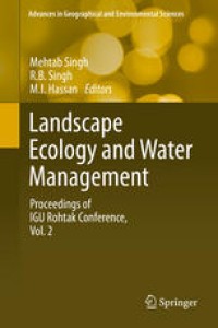 Image of Landscape Ecology and Water Management: Proceedings of IGU Rohtak Conference, Vol. 2