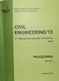 Image of CIVIL ENGINEERING ’13, 4th International Scientific Conference
PROCEEDINGS Volume 4 Part I Jelgava 2013