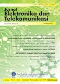 Image of Jurnal Elektronika dan Telekomunikasi
