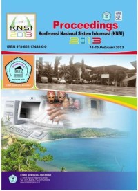Image of Proceedings Konferensi Nasional Sistem Informasi 2013, STMIK Bumigora Mataram 14-16 Pebruari 2013