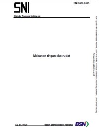 Image of SNI 2886:2015 Makanan ringan ekstrudat