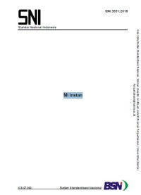 Image of SNI 3551:2018 Mi instan