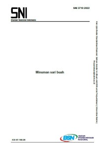 Image of SNI 3719:2022 Minuman sari buah