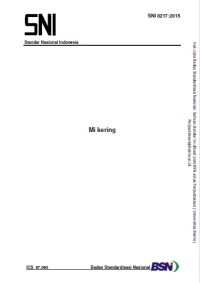 Image of SNI 8217:2015 Mi kering