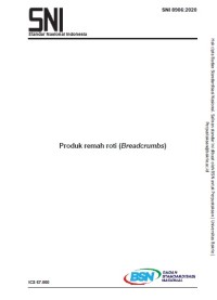 Image of SNI 8906:2020 Produk remah roti (Breadcrumbs)