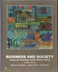 Image of Business and society: corporate strategy, public policy, ethics