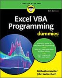 Image of Excel VBA programming for dummies