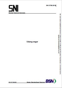 Image of SNI 2728:2018 Udang segar