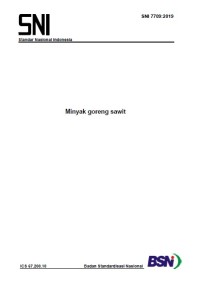 Image of SNI 7709:2019 Minyak goreng sawit