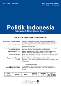 Image of Politik Indonesia (Indonesian Political Science Review)