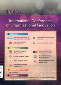 Image of Proceedings of 2012 ICOI The International Conference on Organizational Innovation. Chang Jung Christian University. Taiwan July 10-12, 2012
